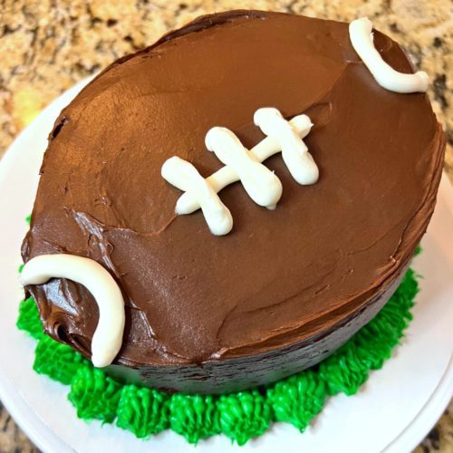 Best Football Cake Recipe - How To Make Football Cake