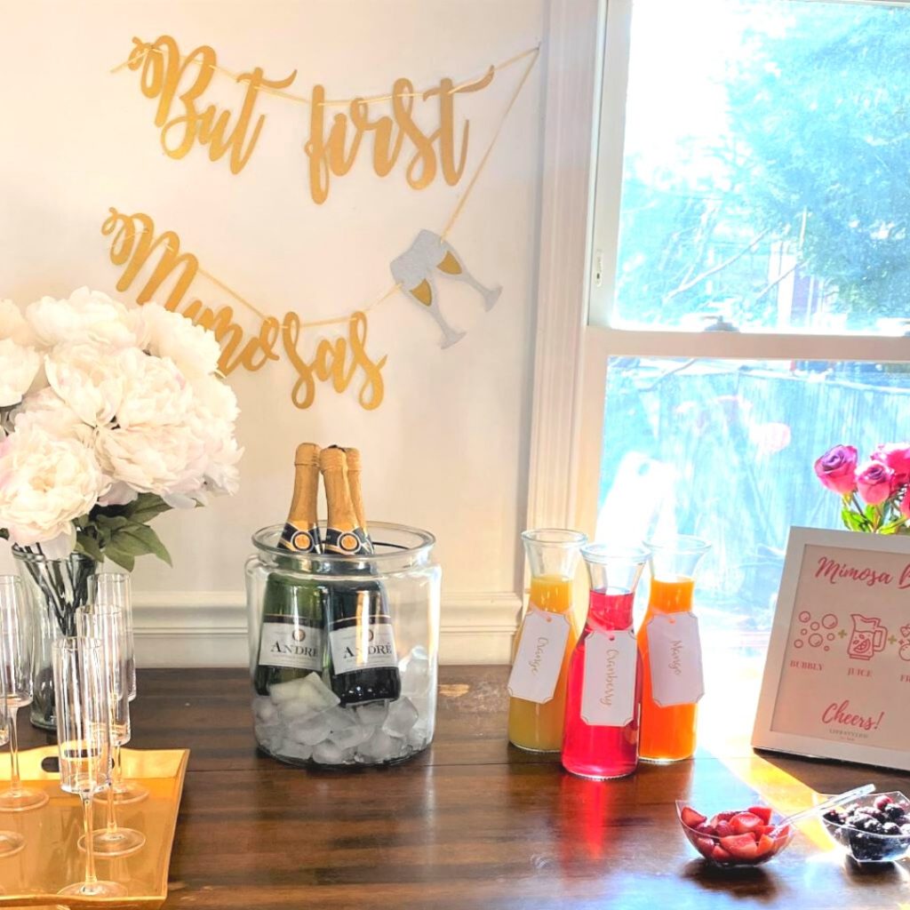How To Set Up A DIY Mimosa Bar – Lifestyled By Sam