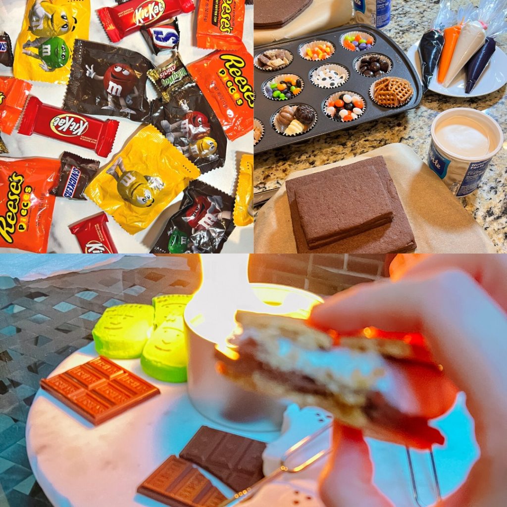 Collage of Halloween Date Night At Home Ideas - Featured Image