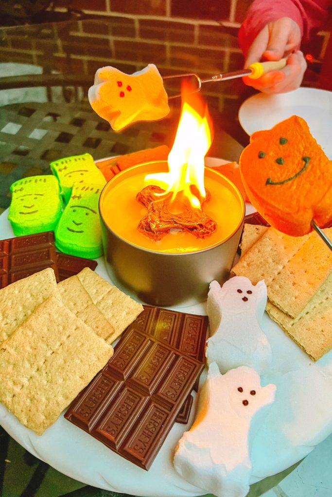 Roasting Halloween peeps