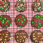 Featured Image for the Chocolate Christmas Cake Mix Cookies post