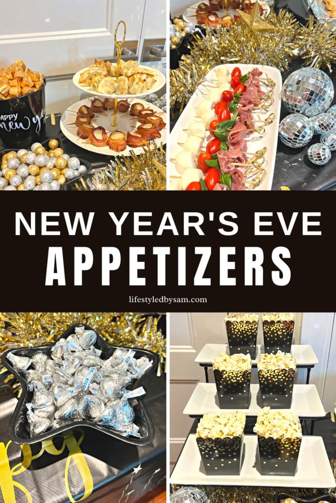 Pinterest pin of New Year's Eve Appetizers