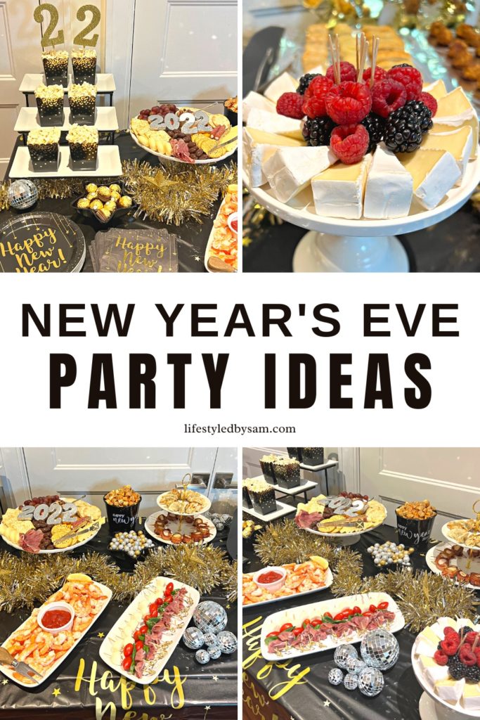 Pinterest Pin of New Year's Eve Party Ideas