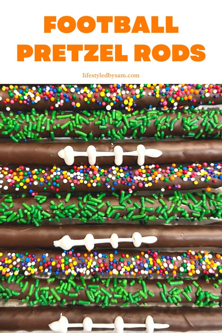 Football Chocolate Pretzel Rods Lifestyled By Sam