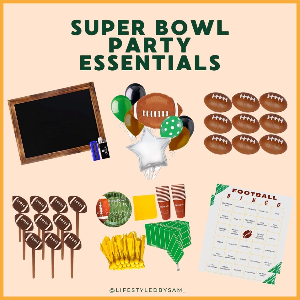 Super Bowl Party Essentials Collage Featured Image