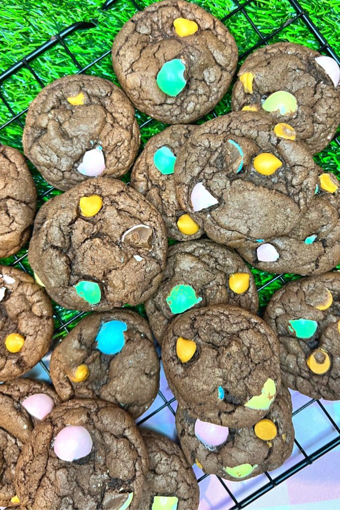 Easter Candy Cookies On An Easter Dessert Table